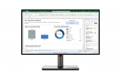 Lenovo ThinkVision P27h-30 computer monitor 68.6 cm (27") 2560 x 1440 pixels Quad HD LCD Black
